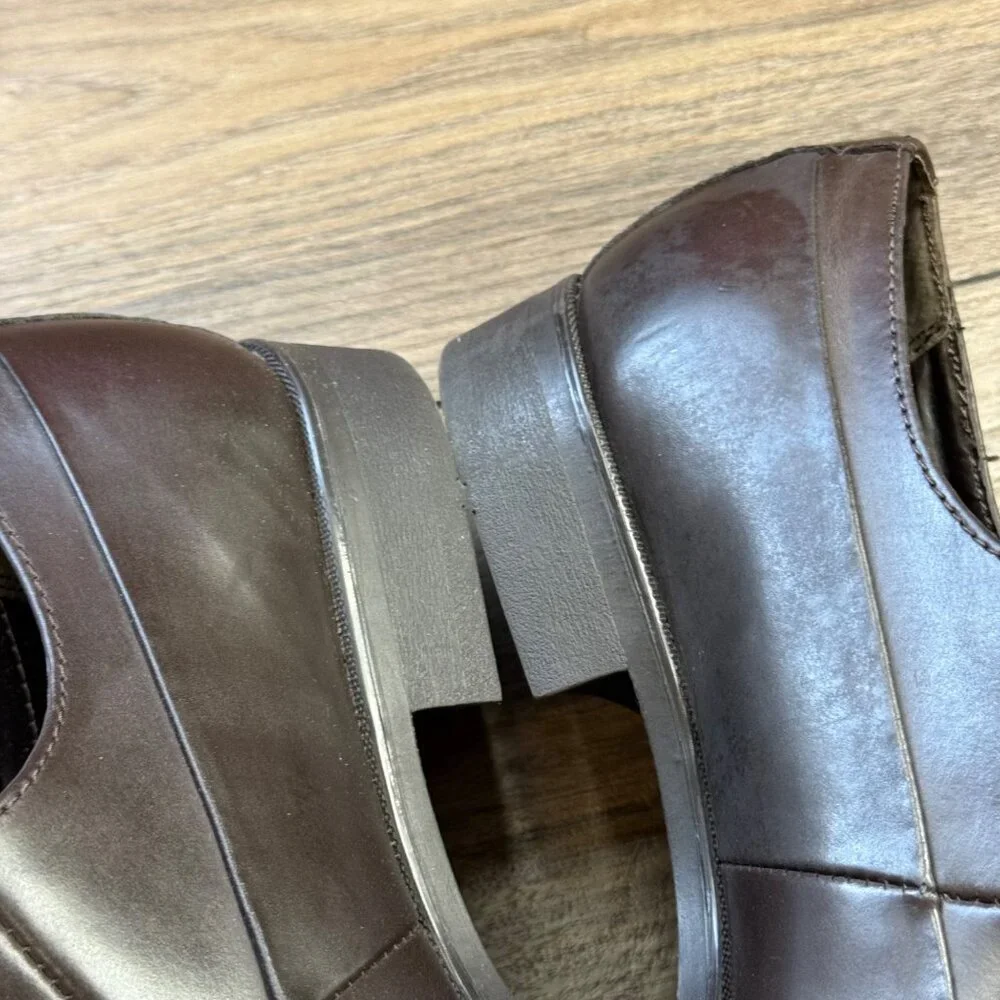 Calvin Klein Leather‎ Oxford Dress Shoes Men's Size 11M Elroy Derby Formal Brown